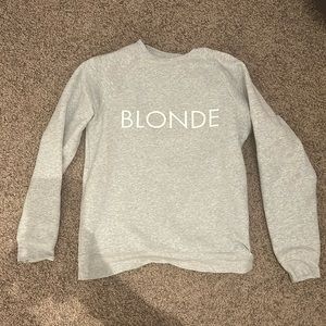Brunette the label blonde sweater